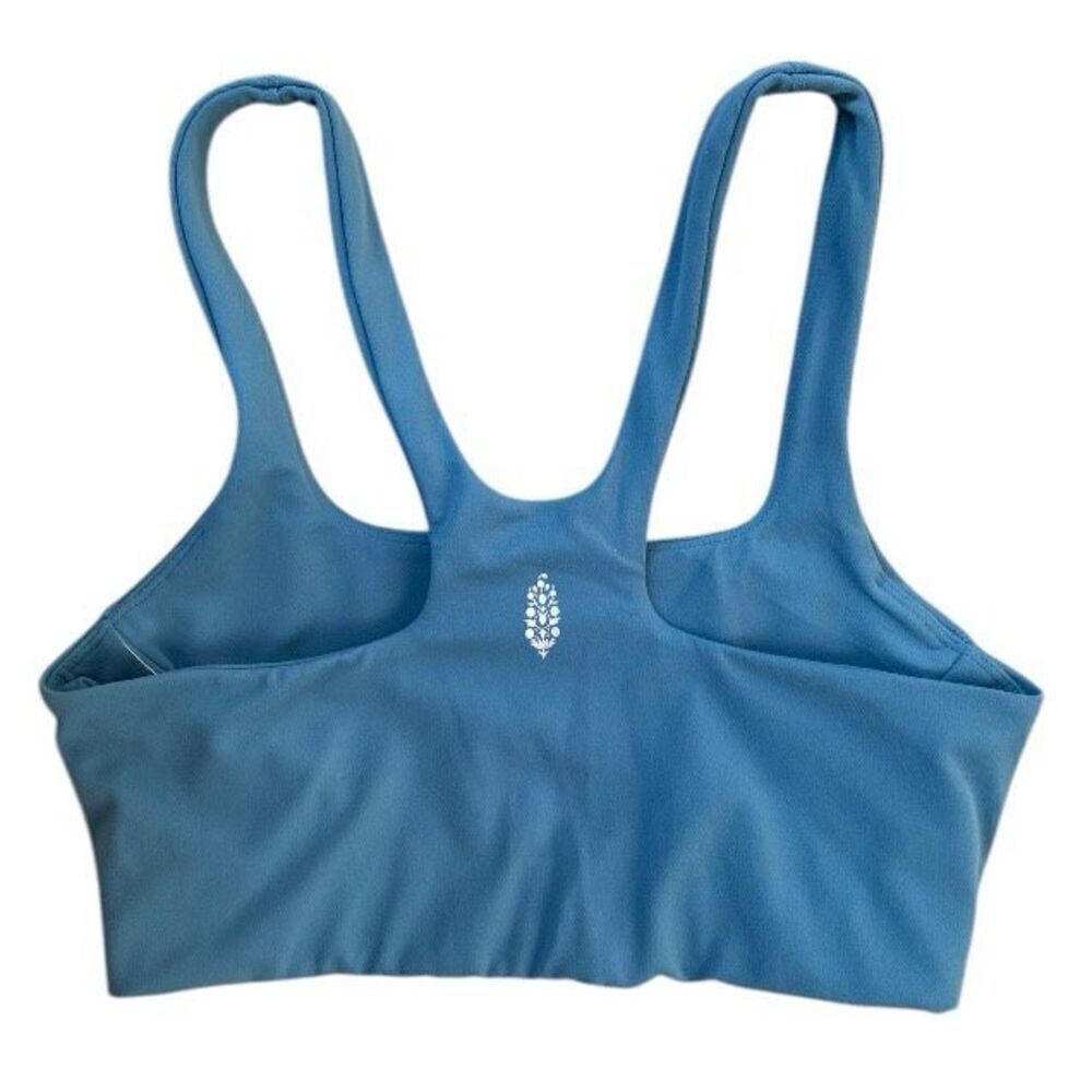 FP Movement Blue Never Better Square Neck Sports Bra NWT Size Extra Small - Picture 4 of 8
